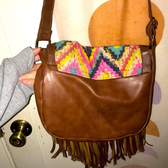 Leather fringe boho bag - Picture 5 of 6